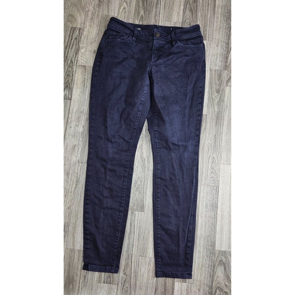 (3/$35)‎ Ann Taylor Loft Sze 27 / 4 Pockets Curvy Super Skinny Denim Blue Jeans